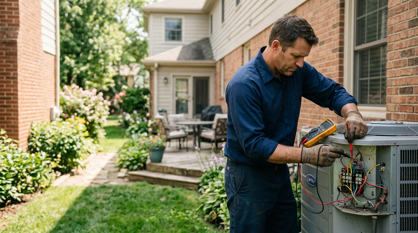 HVAC technician working near Raymond, IA